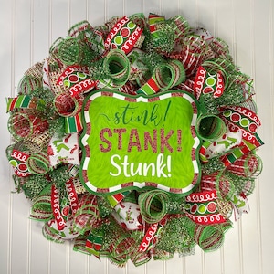 Grinch Christmas Wreath: Whimsical Holiday Front Door Decor