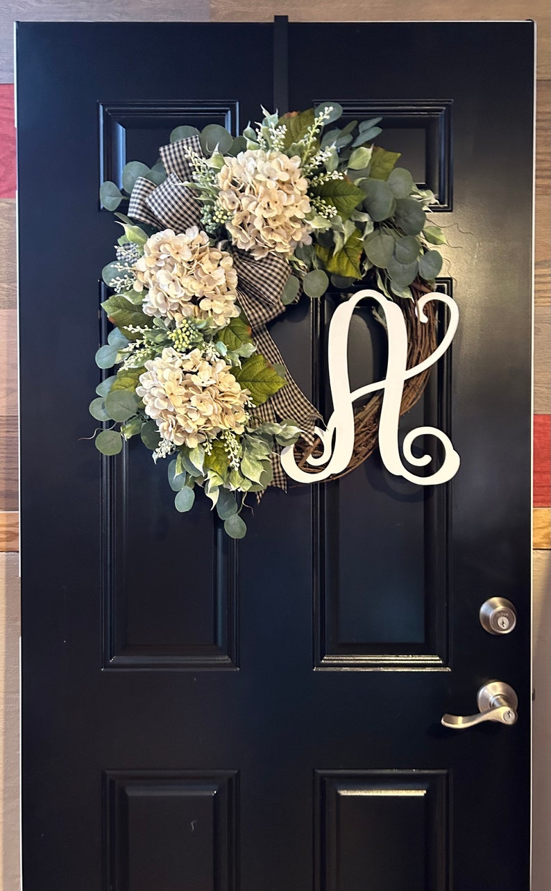 Best HD Pictures about  Front Door Initial Wreathnull  with No AI Images
