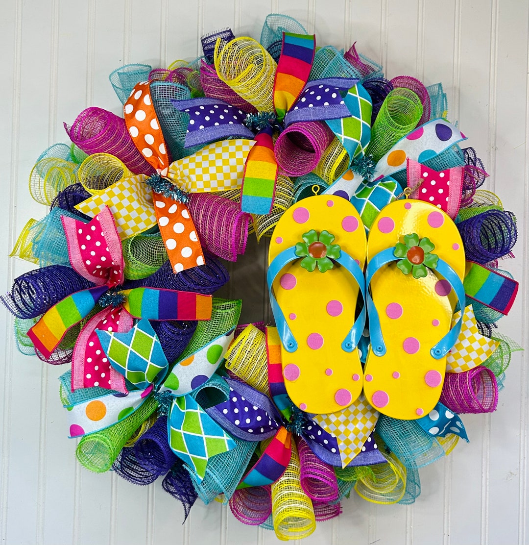 Summer Wreath, Summer Door Wreath, Wreath for Summer, Summer Door