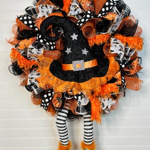 Halloween Wreath, Halloween Door Wreath, Halloween Front Door Wreath, Halloween, Halloween Decor, Halloween Door Wreaths, Halloween Wreaths