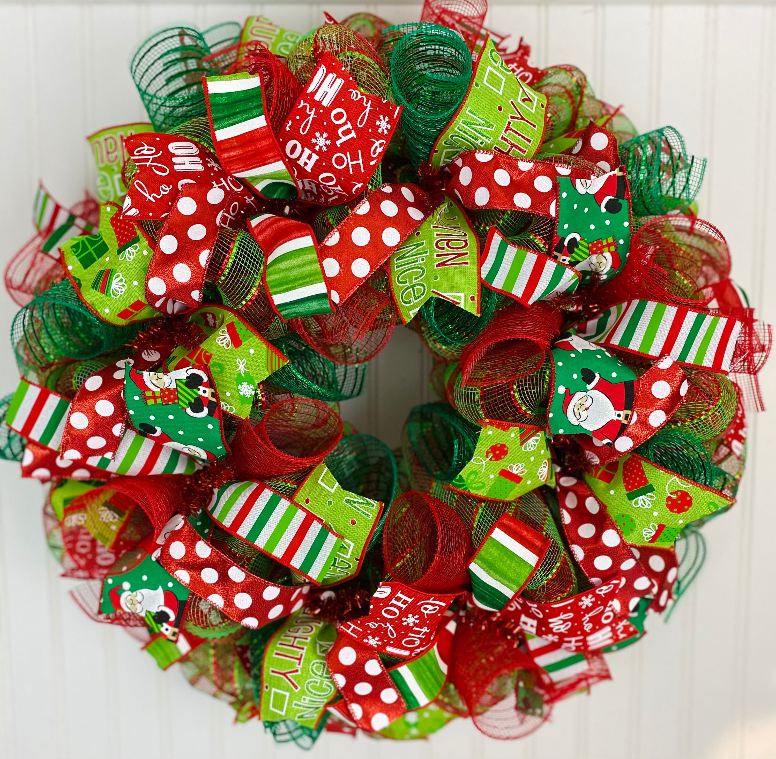 Red And Green Christmas Wreaths