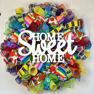 Strawberry Summer Wreath: Front Door Decor, Everyday Wreath