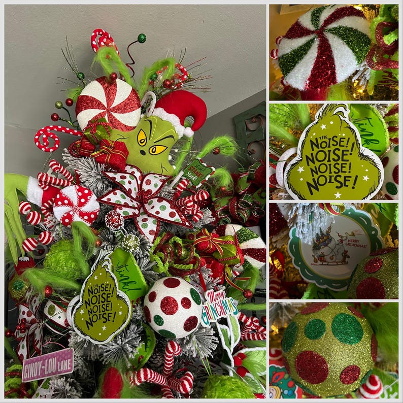 Grinch Christmas Tree Kit, Green Monster Christmas Tree Kit, Grinch ...