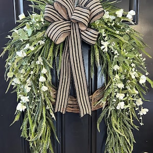Year Round Wreath, Everyday Wreaths, Front Door Wreaths, Farmhouse Decor, Gift, Unique, Home Decor, farmhouse wreaths, wreath for front door