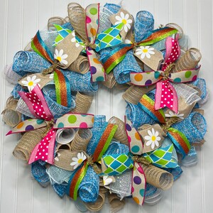 Spring wreath, summer wreath, wreath for spring, summer wreath for front door, spring wreath, welcome wreath, spring door hanger, summer