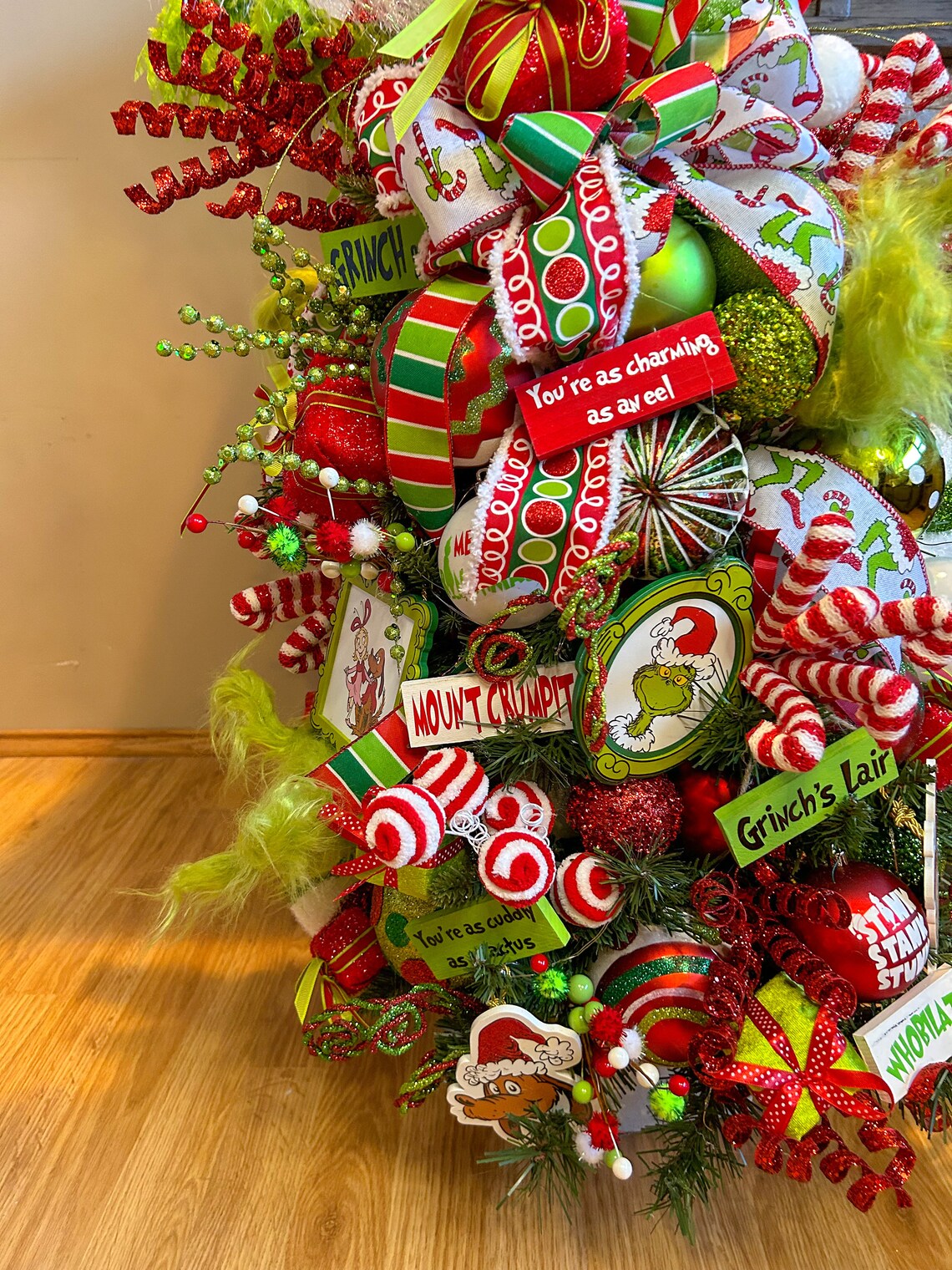Grinch Tree - Grinch Christmas Tree - Grinch Tree Topper - Grinch ...