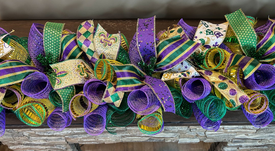 mardi gras fireplace decorations