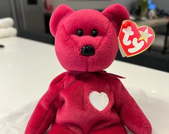 RARE 1998/99 VALENTINA TY Beanie Baby - tag errors, mint condition, retired tag ***Ships free***