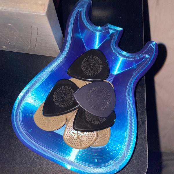 3d Guitar Pick Holder Etsy