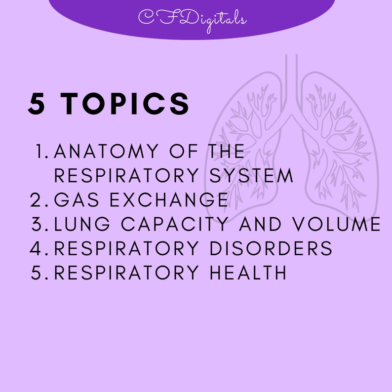 Respiratory System Biology Crosswords for Science Students and