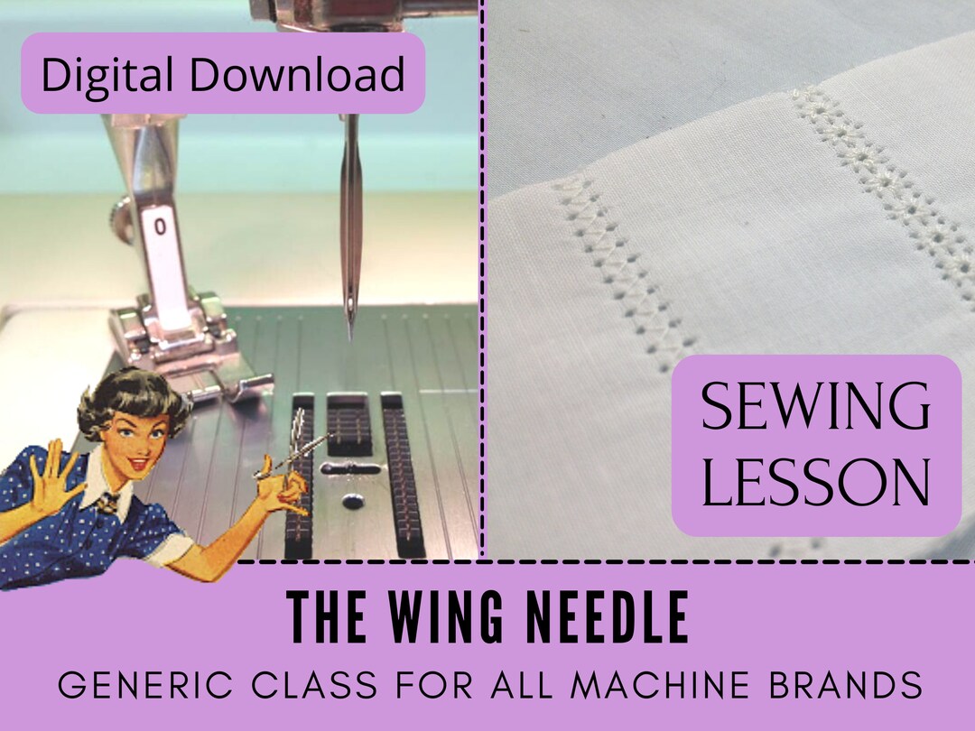 Schmetz Wing Needle Sewing Lesson Sewing Tutorial Etsy