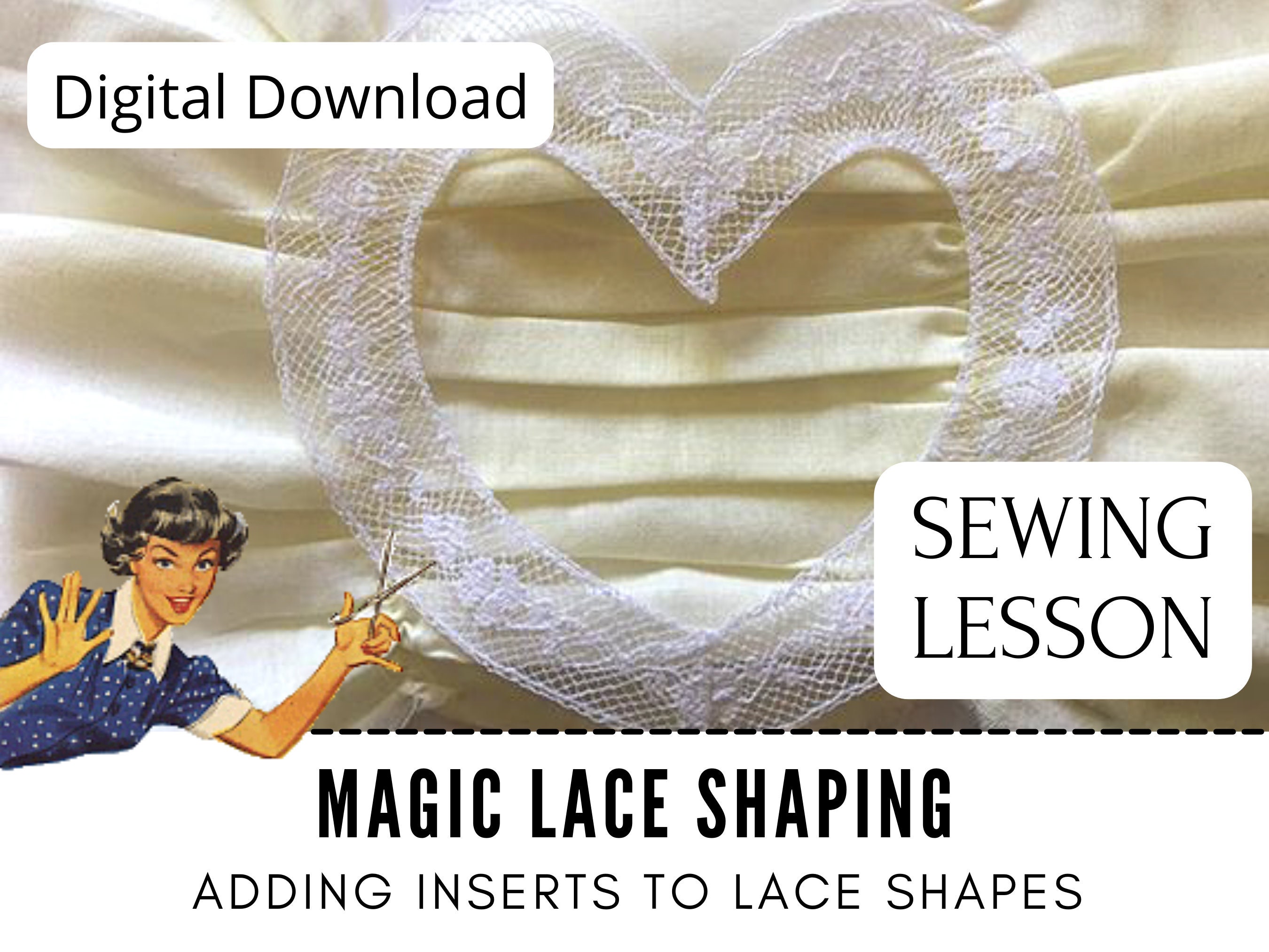Lace Shaping Heirloom Sewing | Sewing Lesson Tutorial | French Sewing ...