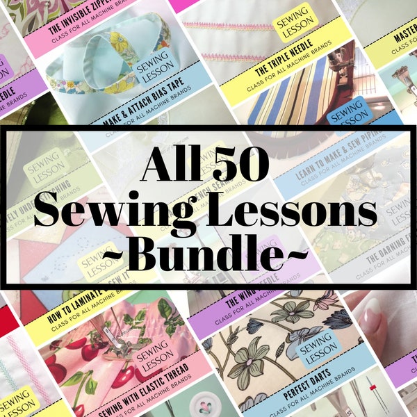 Sewing Lessons For Beginner, Learn To Sew, Dressmaking Tutorial, Video & Book Sew Clothing, Machine Feet Needles Techniques, Heirloom Sewing