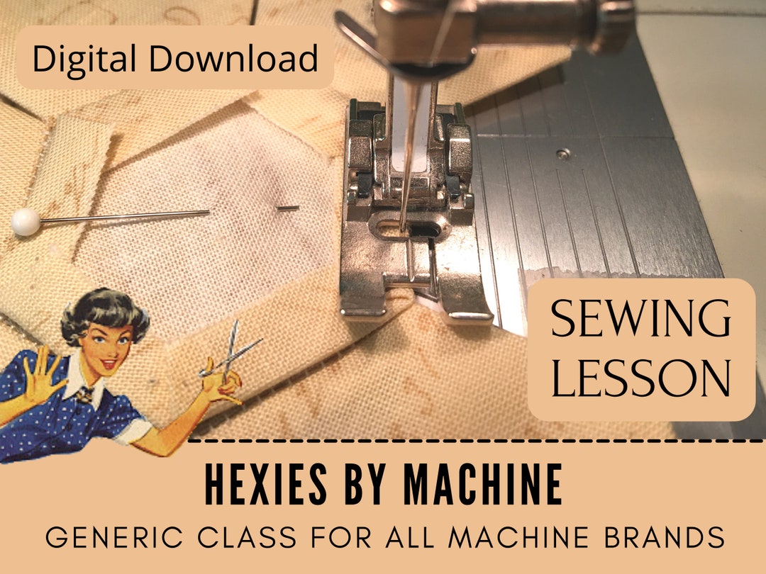 Join Hexies by Sewing Machine Sewing Lesson Tutorial Etsy