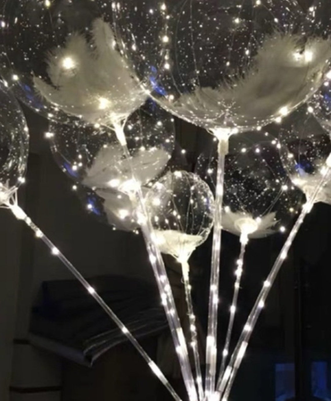 Led Light up Balloon With Stick Birthday Wedding Baby Shower