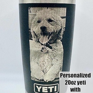 Custom Photo Engraved YETI 20oz Tumbler – Personalized Keepsake Mug
