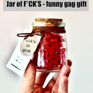 Funny Gag Gift Jar: Acrylic Novelty - Office Humor