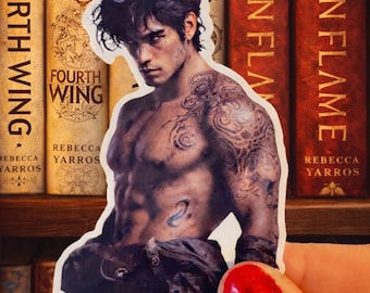 Xaden Riorson Fourth Wing Kindle Stickers Fantasy Sticker Pack Xaden Stickers Onyx Storm Iron Flame Waterproof Stickers Bookish Lover Gift