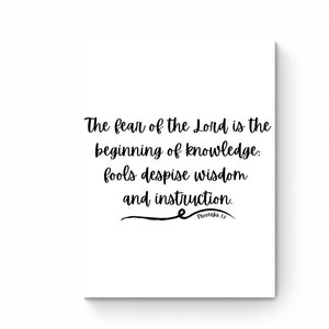 Proverbs 1:7 Bible Verse Printable | Instant Download | Wall Art | Mug ...