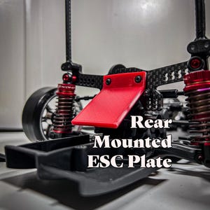 ESC Mount Drift Car | Rear Mounted Speed Control Plate for Yokomo YD2 and MST RMX 2.0 1:10 Scale Drift Cars