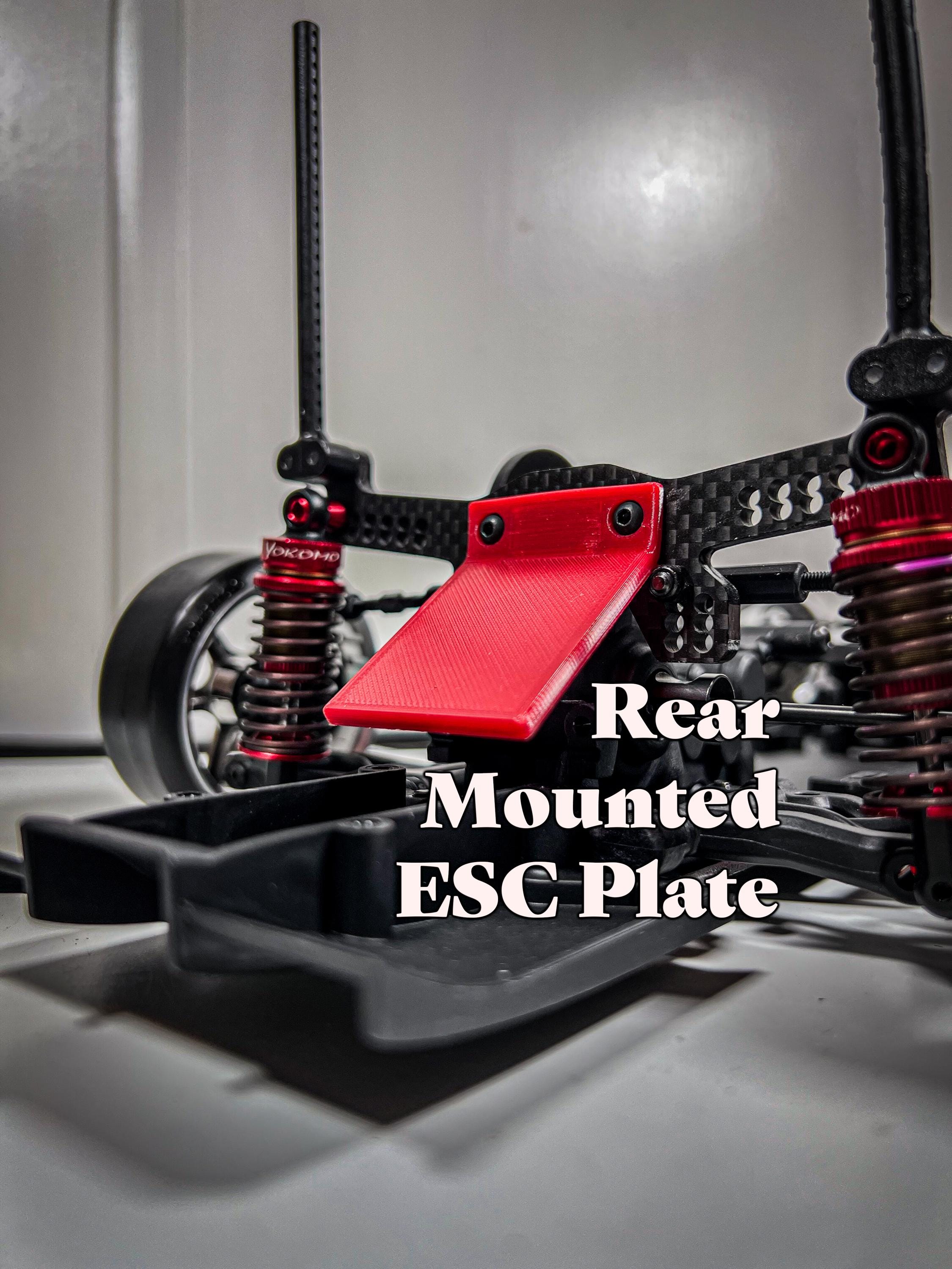 ESC Mount Drift Car | Rear Mounted Speed Control Plate for Yokomo