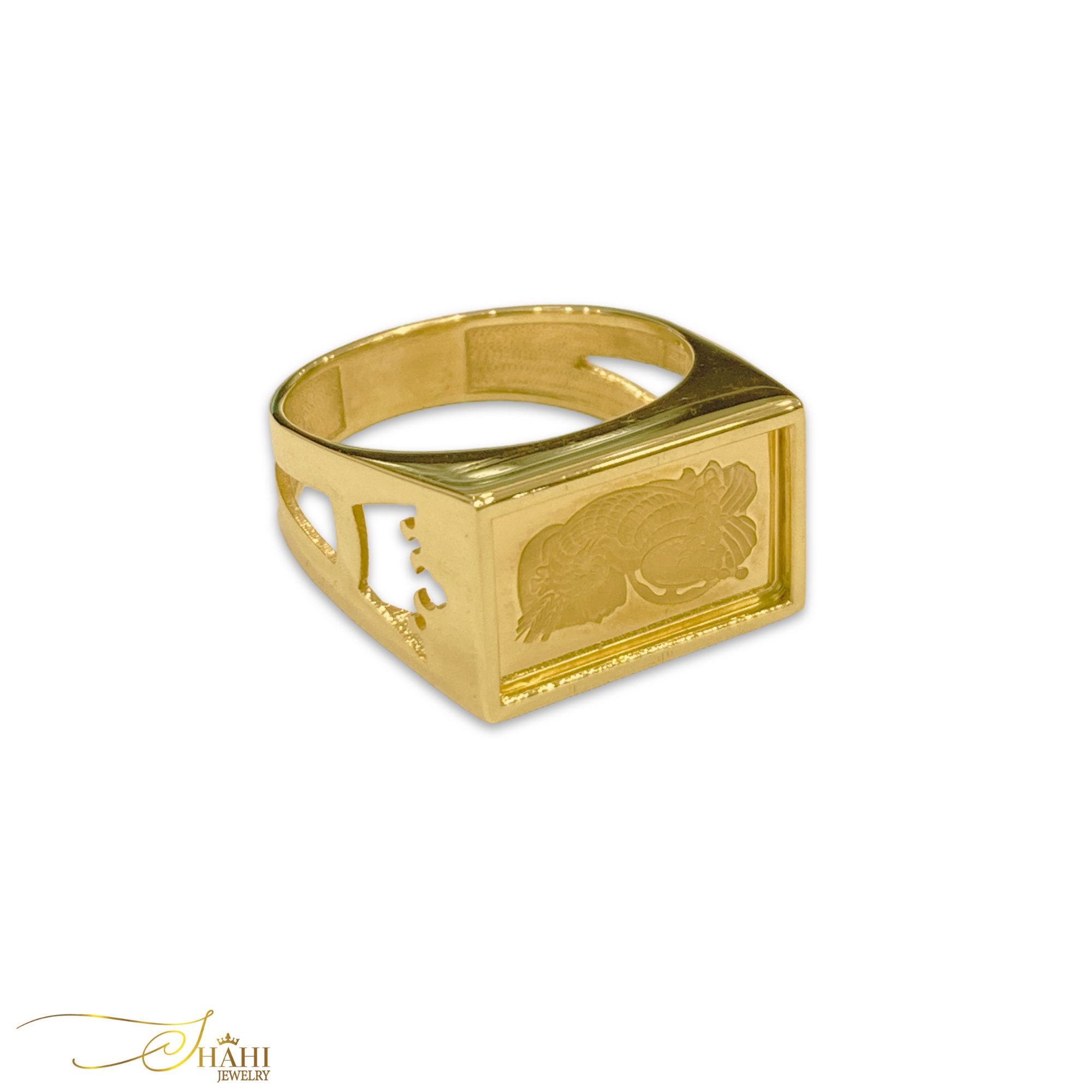 PAMP Ring, One Gram PAMP 24K Gold Bar With 18K Solid Gold