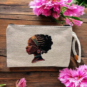 Cartera auténtica con estampado afro de Tapestry