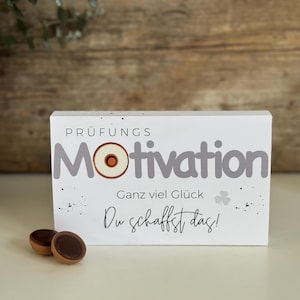 Modello di stampa PDF Scarica Toffifee banderuola motivazione esame buona fortuna diploma di scuola superiore regalo di cioccolato souvenir puoi farlo