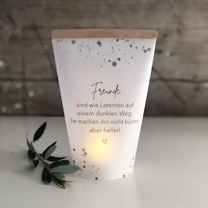 Download Pdf "Friends" for making a lantern/light cone from transparent paper