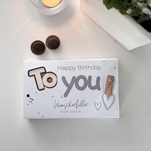 Télécharger le fichier PDF Bande chocolatée - Emballage boîte de bonbons Joyeux anniversaire - Cadeau en argent - Anniversaire - Chocolat