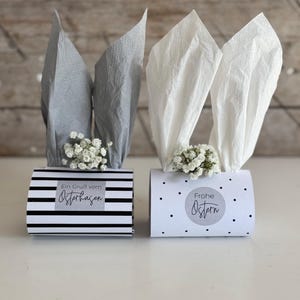Download PDF Print Template Easter Easter Greetings Banderole Napkin Bunny Chocolate Packaging Happy Easter 2 Templates