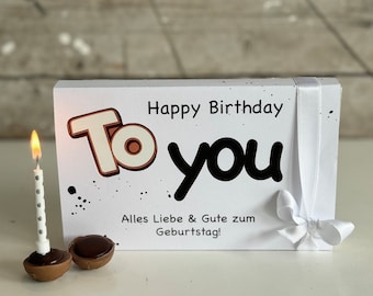 Download PDF file - Toffifee-Banderole Happy Birthday to you-Birthday-Gift-Chocolate-Congratulations