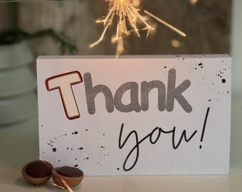 Download Pdf Print Template Toffifee Banderole Thank you Thank you Chocolate Gift