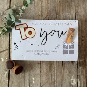 Download PDF Datei Toffifee Banderole Happy Birthday to you - Geldgeschenk - Geburtstag - Schokolade