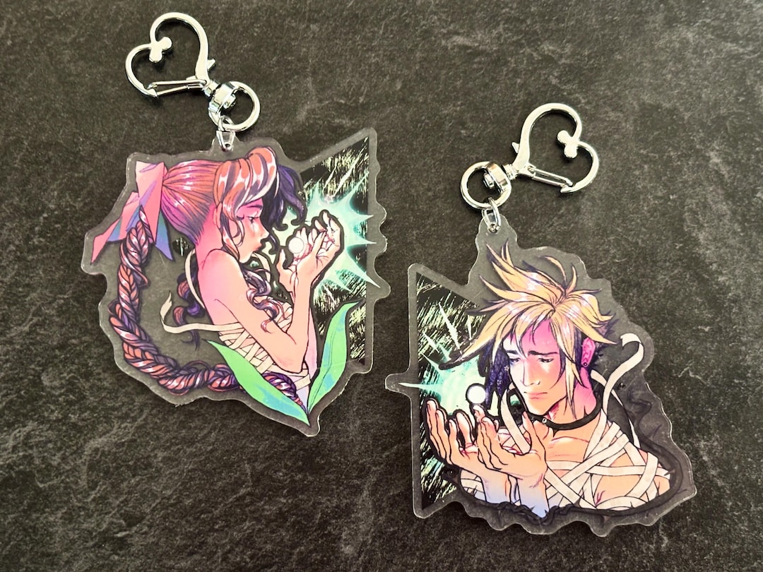 Aerith Gainsborough Cloud Strife FF7 3” Acrylic Keychains Bronzeyolk - Etsy