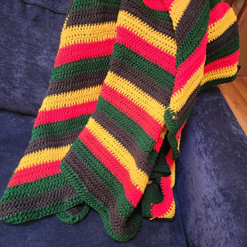 Reggae Rasta Print Pattern Blanket