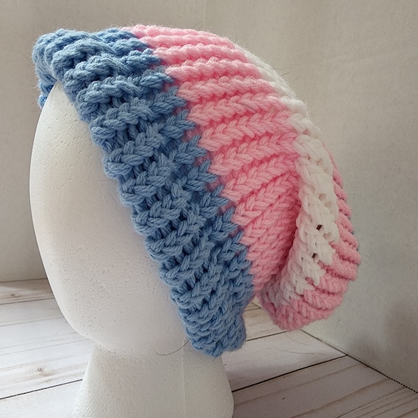 Enticing Trans Pride Knit Beanie