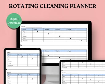 Editable Cleaning Schedule: Weekly Chore Chart (PDF)