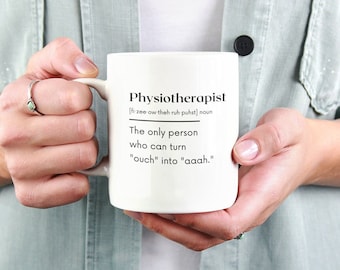 Funny Physical Therapy Mug, Physiotherapist Funny Definition, Physio Gift Ideas, PT To Be, Therapist Mug, Personalized Therapist Coffee Mug