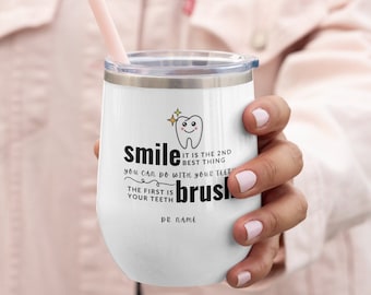 Funny Dentist Tumbler With Quote Dentist Gift For Women Wine Cup For Her/Him Retirement Gift For Dentist Themed What To Gift New Dentist