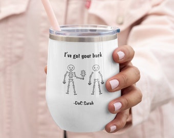 Funny Chiropractor Gifts Wine Tumbler, Chiro Gift Ideas, Patient Gift For Chiro, Unique Chiro Graduation Gift For Cheap, Sarcastic Chiroprac