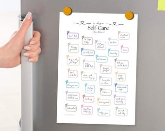 Self Care Checklist: 30-Day Wellness Planner (US Letter PDF)