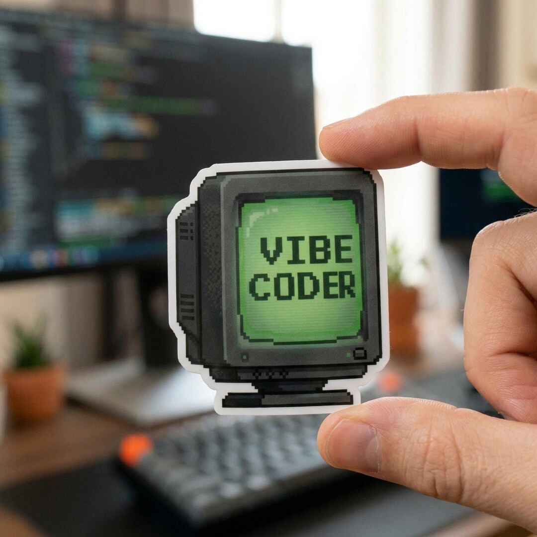 Vibe Coding Sticker | Professional Vibe Coder Vinyl Decal | Funny ...