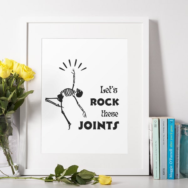 Funny Physiotherapist Wall Decor Digital Print, PT Photo Illustration, Personalized Physio Chico Osteo Gift, Instant Download Office Decor