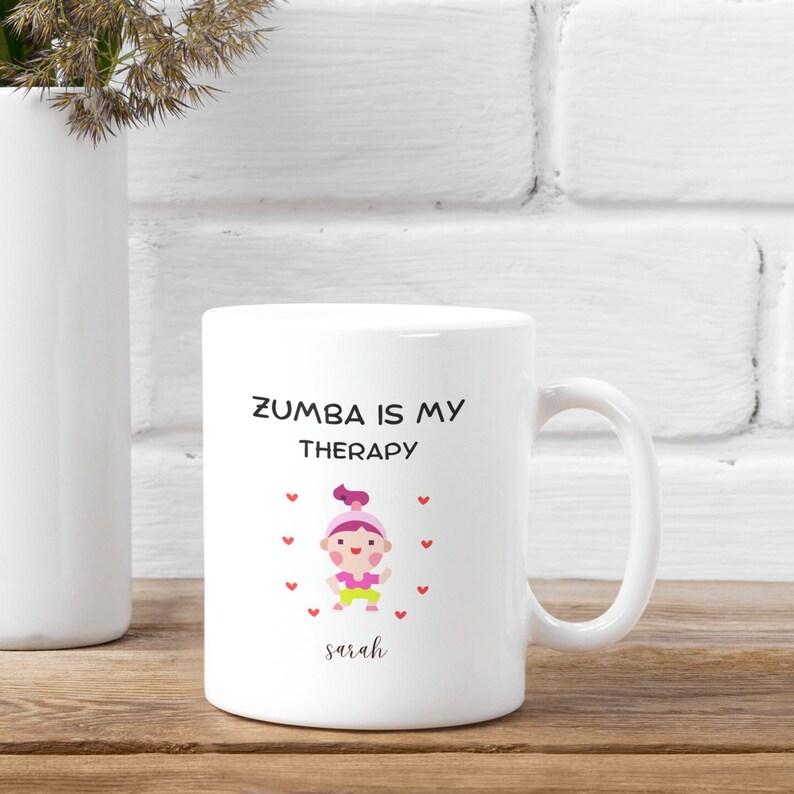 Zumba Therapy Cute Gift Coffee Mug for Zumba Dancer, Zumba Lover Gift