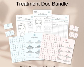 Botox & Dermal Filler Treatment Bundle Canva Template (Digital Download)