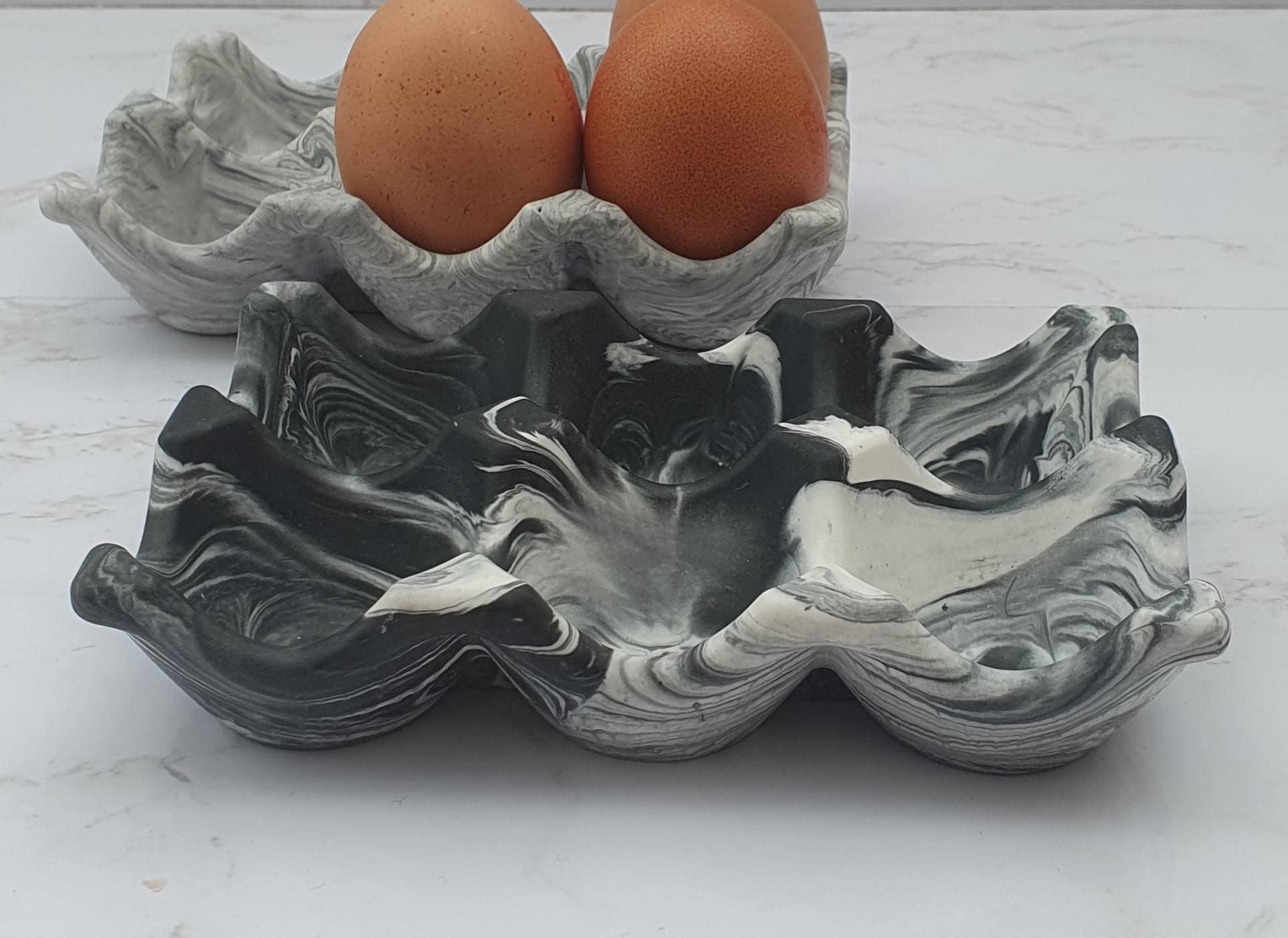 Jesmonite Egg Holder/ Egg Stand/countertop Egg Storage Etsy UK