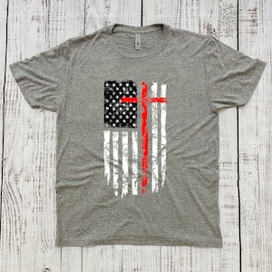 GOD and COUNTRY T-Shirt | USA Tee | Christian Shirt | America | Patriotic | Religious | Freedom of Religion | Unisex Tri-Blend Crew Neck