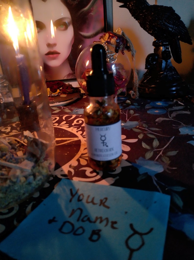 Community Mercury Retrograde Protection Spell Jar, Ease the chaotic energy of this cycle and help keep open the paths of communication. image 4