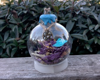 Mercury Retrograde Protection Witches Spell Ball, Protection from energy Chaos Witches Orb, Altar Decor and Witchy Gift